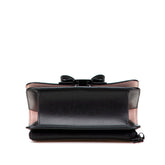 サルヴァトーレフェラガモ ヴァラリボン チェーン ショルダーバッグ AU-21 G877 ブラック レザー レディース Salvatore Ferragamo 【中古】